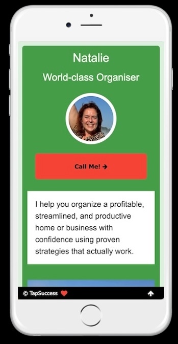 प्रकाशित बायो ल्यान्डिङ पृष्ठको वास्तविक स्क्रिनसट। सेकेन्डमा प्रकाशित!